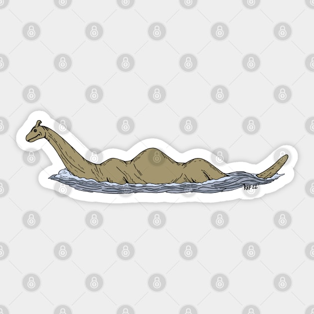 Nessie the Loch Ness Monster Sticker by AzureLionProductions